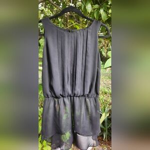 Bisou Bisou Elegant Black Blouse